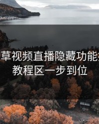 17c一起草视频直播隐藏功能拆解——教程区一步到位